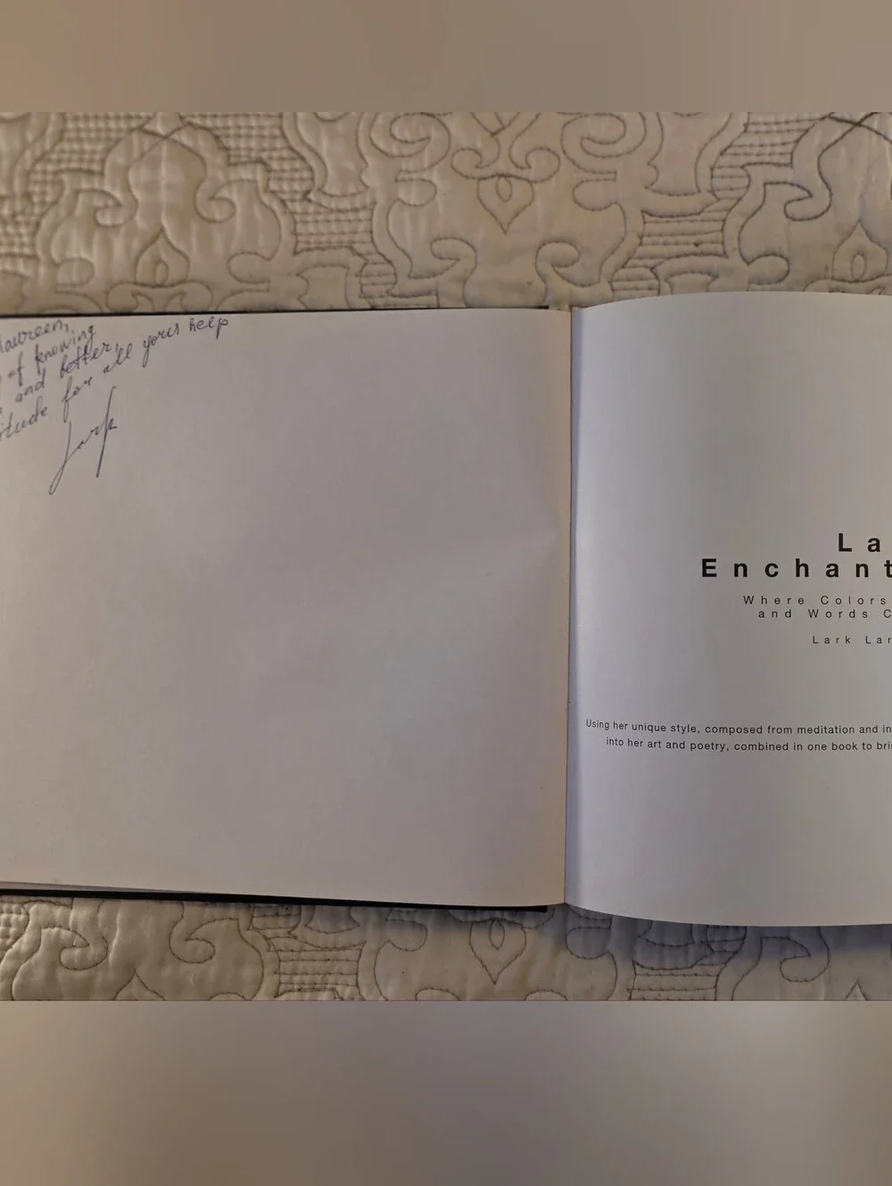 Signed Lark Larisa Pilinsky Art Book – 2016 First Edition Hardcover